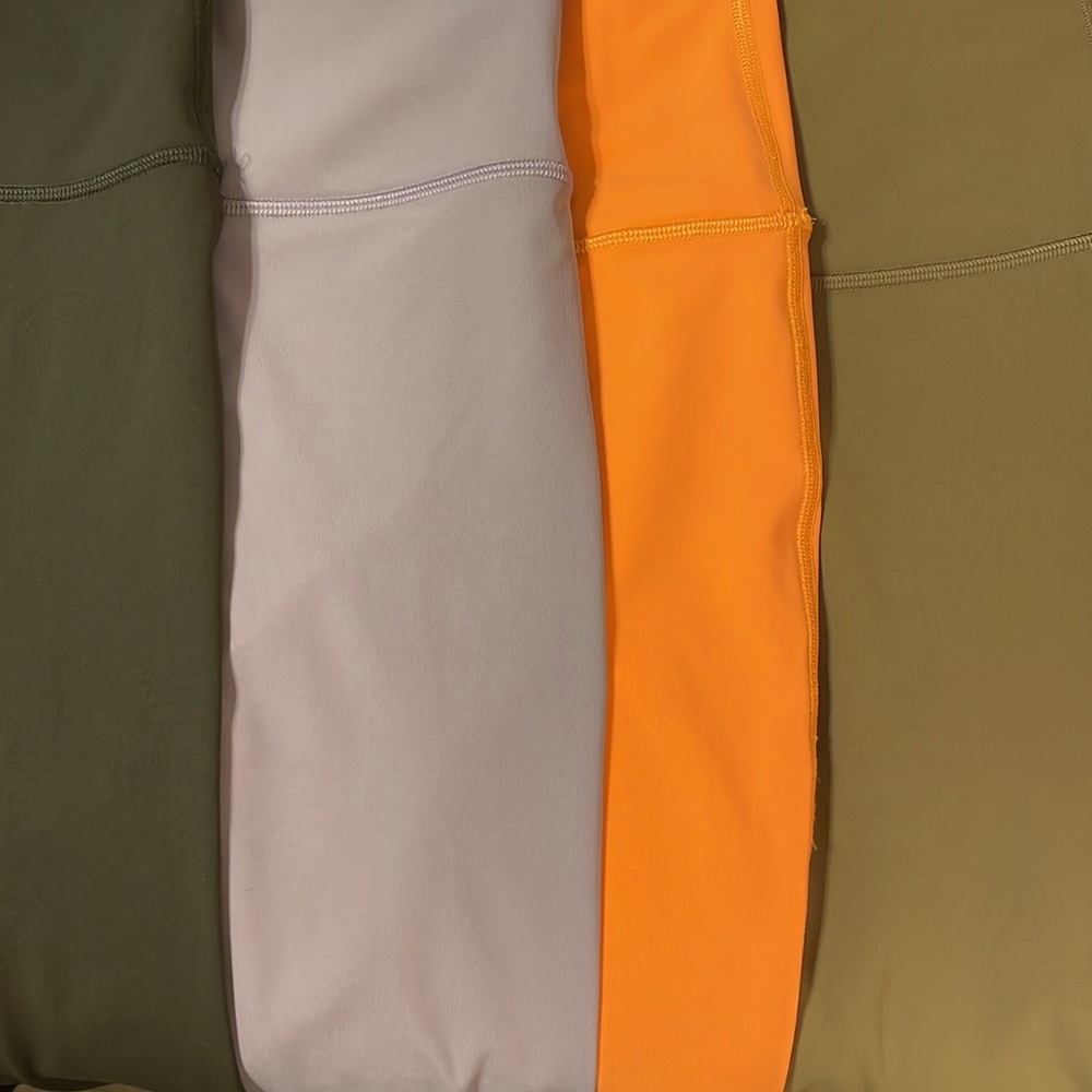 Lot of 4 Like New Lululemon Wunder Under Full On Luxtreme Leggings - Size 8/10